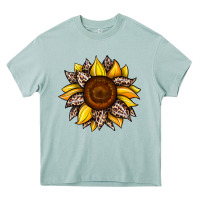 Sunflower Leopard Heavy Core Tee | Teevron