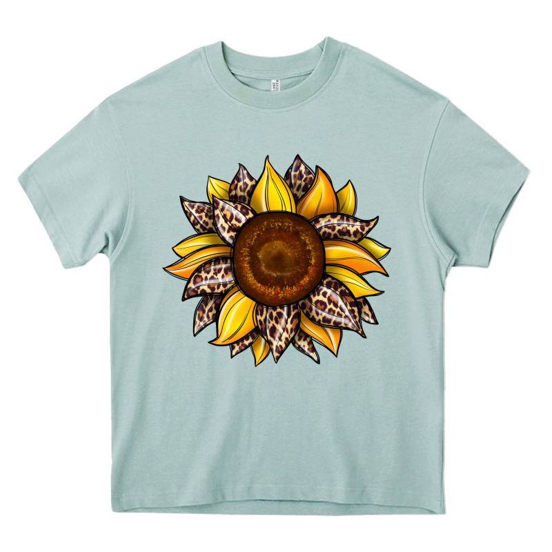 Sunflower Leopard Heavy Core Tee by JahusDesignShop | Teevron