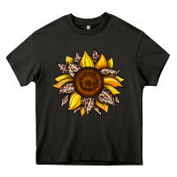 Asphalt sunflower leopard Heavy Core Tee - JahusDesignShop