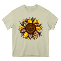 Mossy sunflower leopard Heavy Core Tee - JahusDesignShop