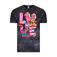 Cloud Black love valentines day Vintage Tee - NancyCooperArtShop