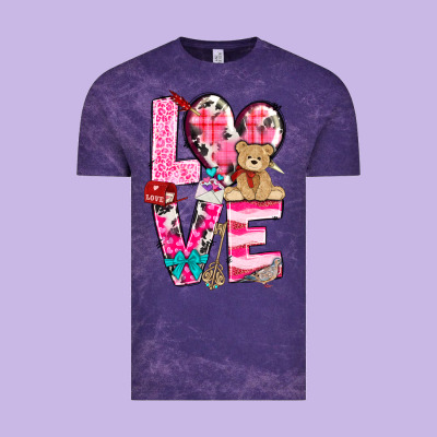 Love Valentines Day Vintage Tee Designed By Nancycooperartshop