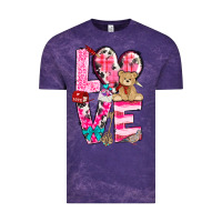 Cloud Purple love valentines day Vintage Tee - NancyCooperArtShop