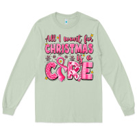 Matcha all i want for christmas is a cure breast cancer Long Sleeve Tee - LillyAllenDesigns