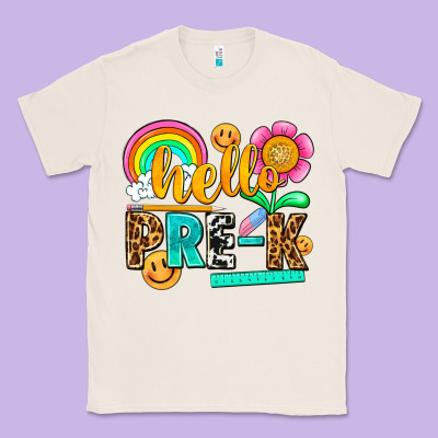 Hello Pre K Classic Tee Designed By Nancycooperartshop