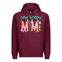 Burgundy One hoppy Mimi Easter Day Premium Hoodie - HowdyJamesFarm