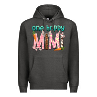 Charcoal Heather One hoppy Mimi Easter Day Premium Hoodie - HowdyJamesFarm