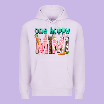 One Hoppy Mimi Easter Day Premium Hoodie Designed By Howdyjamesfarm