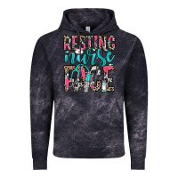Cloud Black resting nurse face Vintage Hoodie - NancyCooperArtShop