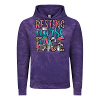 Cloud Purple resting nurse face Vintage Hoodie - NancyCooperArtShop