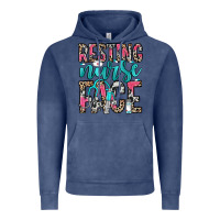 Vintage Denim resting nurse face Vintage Hoodie - NancyCooperArtShop