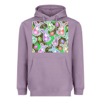 Lavender Easter bunny and egg Heavyweight Hoodie - CowGirlArtShop