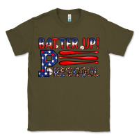 Army Green batter up preschool Classic Tee - JahusDesignShop
