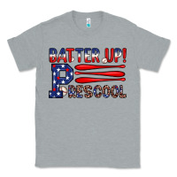 Heather Grey batter up preschool Classic Tee - JahusDesignShop
