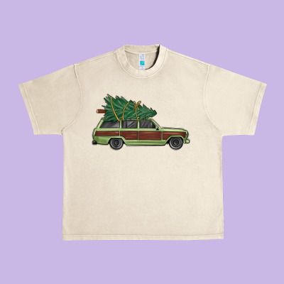 Christmas Vacation Car Urban Heavy Tee Designed By Maliassmallbusiness