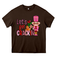 Chocolate Brown lets get crackin with nutcrackers ado Heavy Core Tee - AdoDesignShop