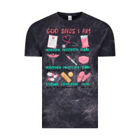 Cloud Black god says i am nurse Vintage Tee - MaliasSmallBusiness
