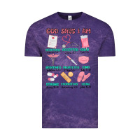 Cloud Purple god says i am nurse Vintage Tee - MaliasSmallBusiness