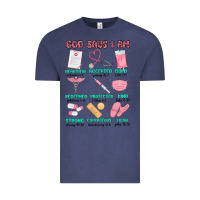 Vintage Denim god says i am nurse Vintage Tee - MaliasSmallBusiness