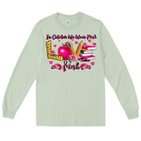 Matcha in october we wear pink teacher Long Sleeve Tee - LillyAllenDesigns