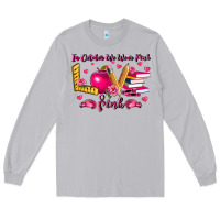 Moon Dust in october we wear pink teacher Long Sleeve Tee - LillyAllenDesigns