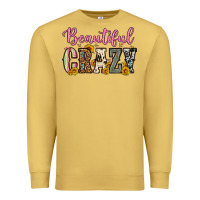 Antique Gold beautiful crazy Premium Sweatshirt - OliviaCreatesArt