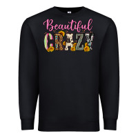 Black beautiful crazy Premium Sweatshirt - OliviaCreatesArt