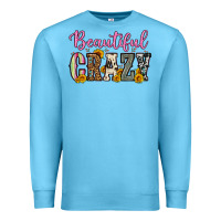 Ocean Blue beautiful crazy Premium Sweatshirt - OliviaCreatesArt