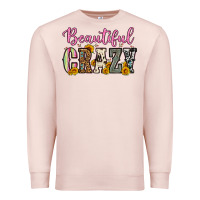 Pale Pink beautiful crazy Premium Sweatshirt - OliviaCreatesArt