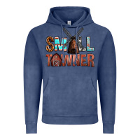 Vintage Denim small towner Vintage Hoodie - NancyCooperArtShop