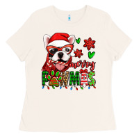 Bone merry pawmas christmas french bulldog Ladies Tee - Jasminsmagicworld