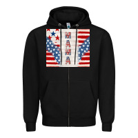 Black mama usa Zipper Hoodie - TumblerDesignByShophia