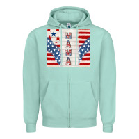 Mama Usa Zipper Hoodie | Teevron
