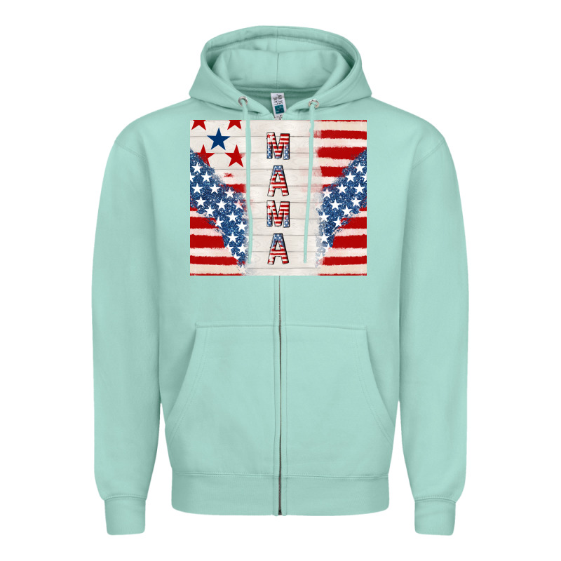 Mama Usa Zipper Hoodie by TumblerDesignByShophia | Teevron