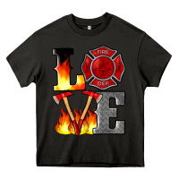 Asphalt firefighter love Heavy Core Tee - Artiststas