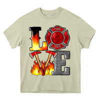 Mossy firefighter love Heavy Core Tee - Artiststas