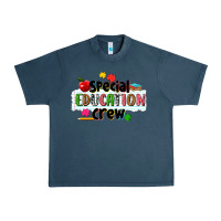Midnight Navy special education crew Urban Heavy Tee - NancyCooperArtShop