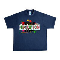 Navy special education crew Urban Heavy Tee - NancyCooperArtShop