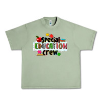 Oil Green special education crew Urban Heavy Tee - NancyCooperArtShop