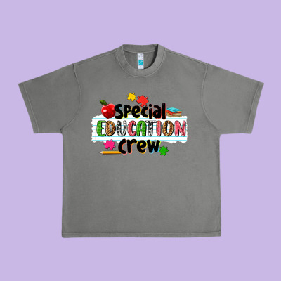 Special Education Crew Urban Heavy Tee Designed By Nancycooperartshop