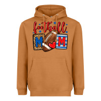 Meerkat Football mom red and blue team color mother's day Heavyweight Hoodie - HowdyJamesFarm