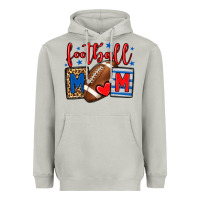 Moon Dust Football mom red and blue team color mother's day Heavyweight Hoodie - HowdyJamesFarm