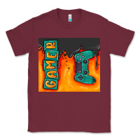 Burgundy gamer Classic Tee - MaliasSmallBusiness