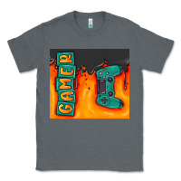 Charcoal Heather gamer Classic Tee - MaliasSmallBusiness