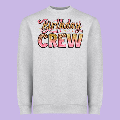 Birthday Crew Heavyweight Sweatshirt Designed By Artiststas