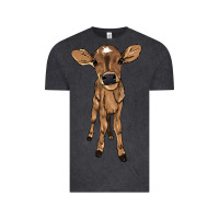 Vintage Black baby cow Vintage Tee - NancyCooperArtShop