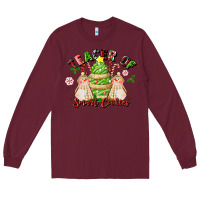 Burgundy teacher of smart cookies Long Sleeve Tee - LillyAllenDesigns