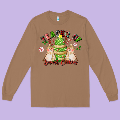 Teacher Of Smart Cookies Long Sleeve Tee Designed By Lillyallendesigns