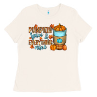 Bone Pumpkin spice and everything nice Ladies Tee - RanaPortraitStore