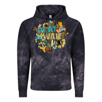 Cloud Black pray wait trust crosses christian Vintage Hoodie - NancyCooperArtShop